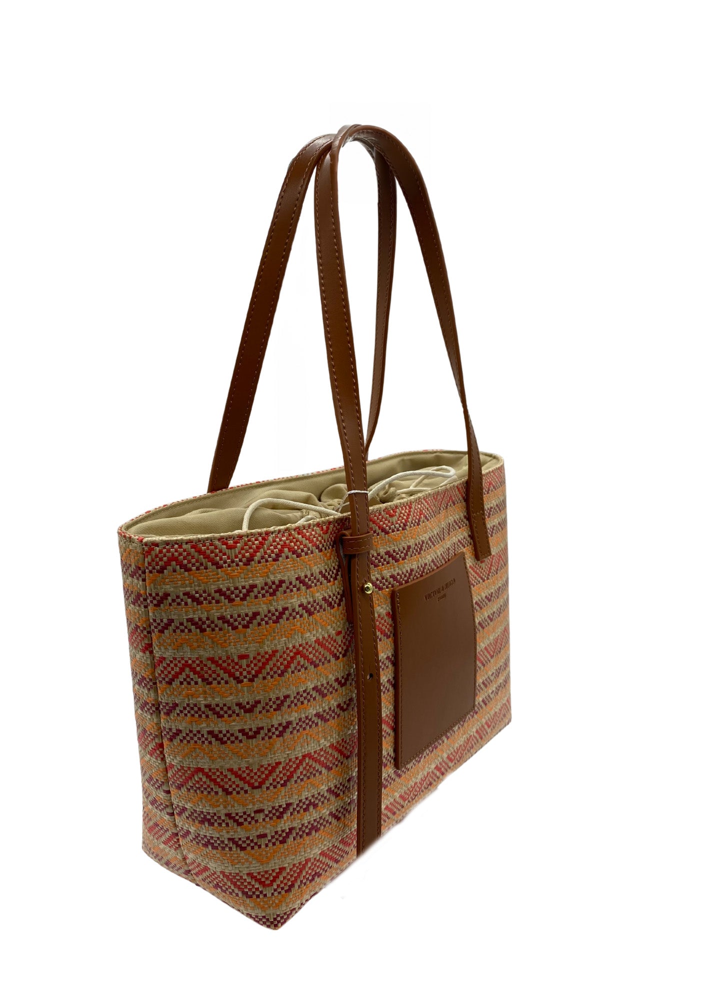 Azura Shoulder Bag - Cognac / Multi Bordeaux