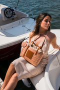 Azura Shoulder Bag - Cognac / Multi Bordeaux