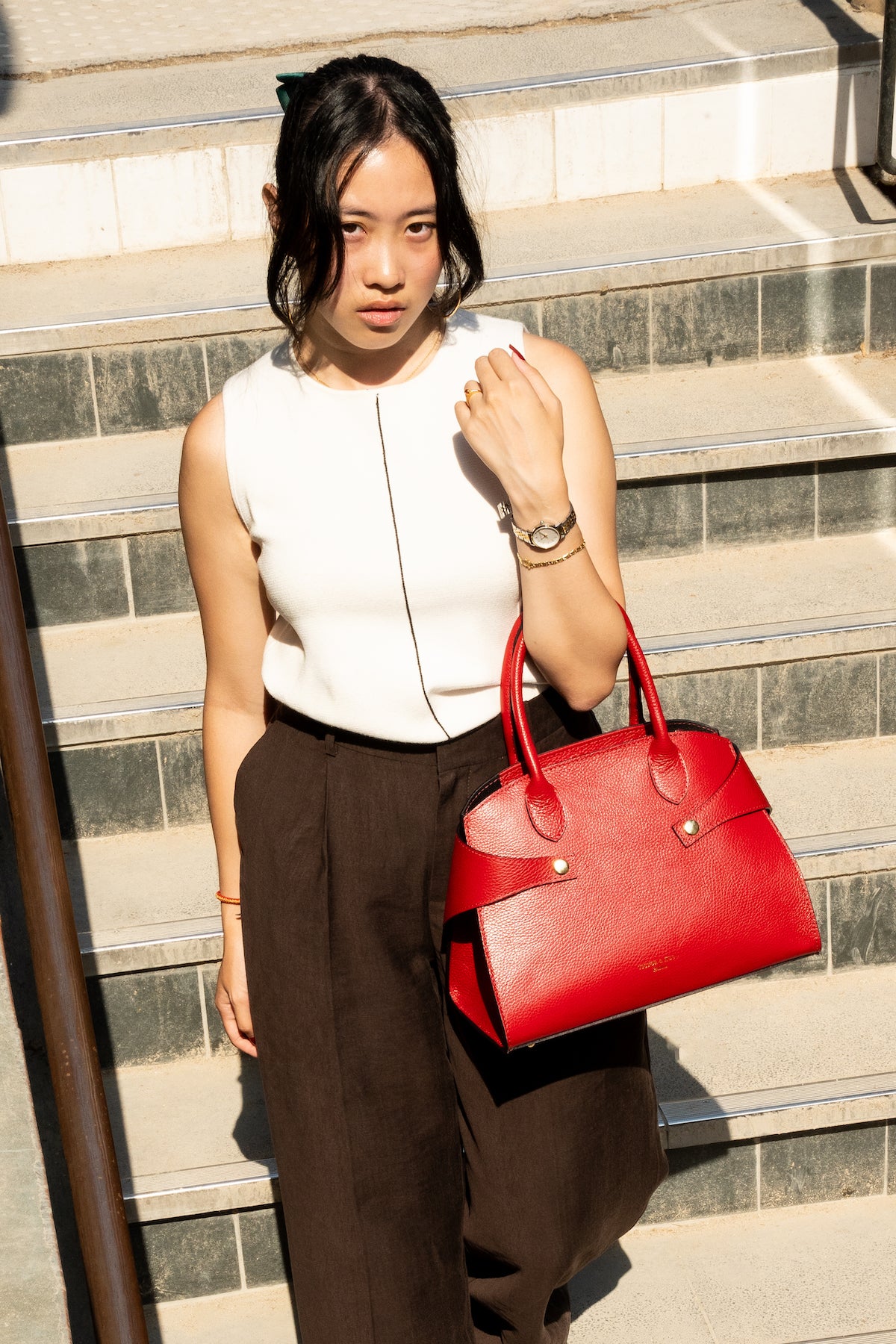 Sac A Bandouliere  Luzd - Rouge Fonce