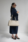 Sac Porte Epaule Oxa - Blanc Casse