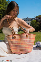 Sac A Main  Solea - Cognac / Multi  Bordeaux