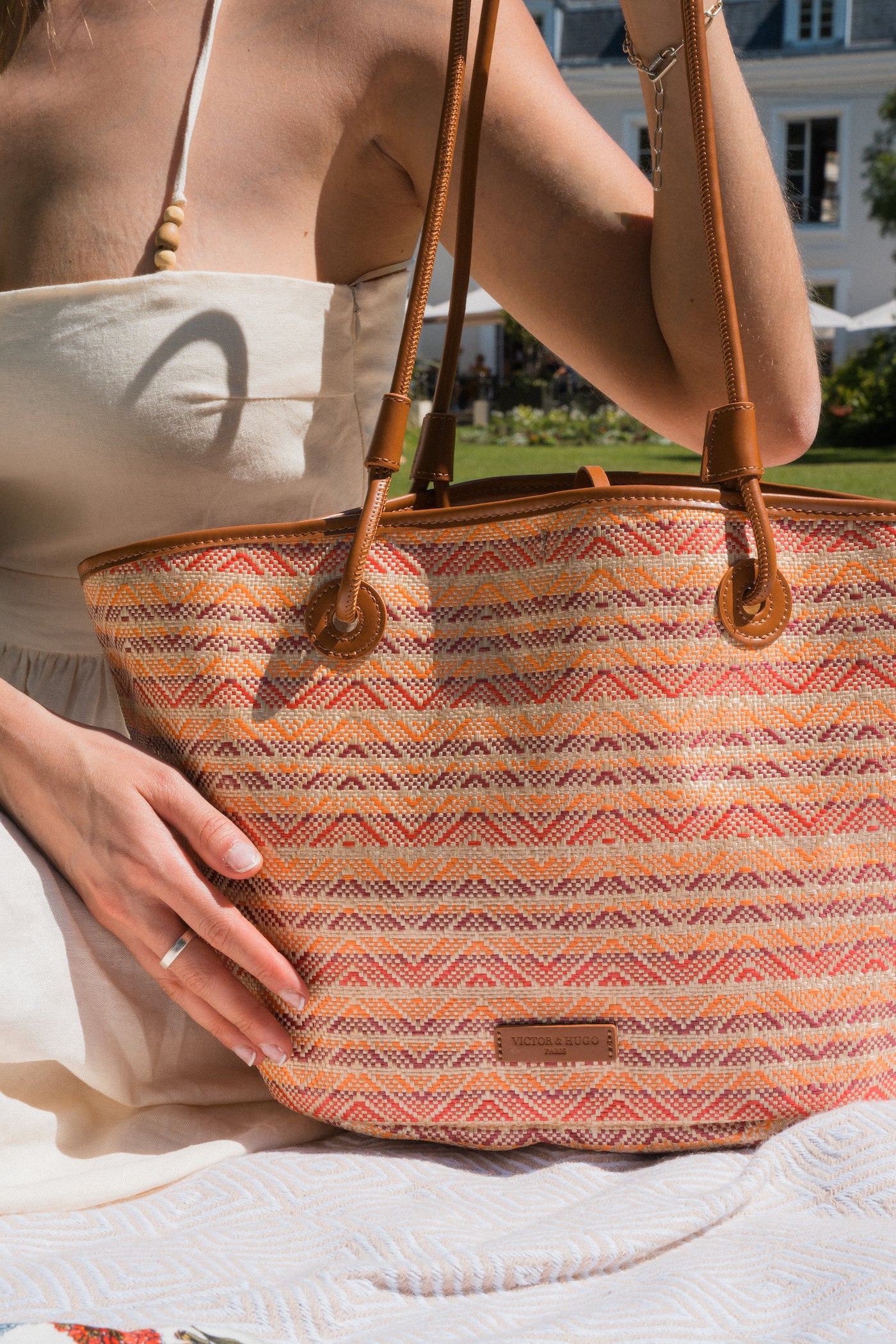 Sac A Main  Solea - Cognac / Multi  Bordeaux