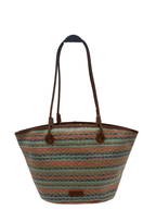 Sac A Main  Solea - Cognac / Multi Bleu