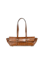 Bolso De Hombro Briana Croco - Camel