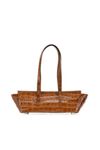 Bolso De Hombro Briana Croco - Camel