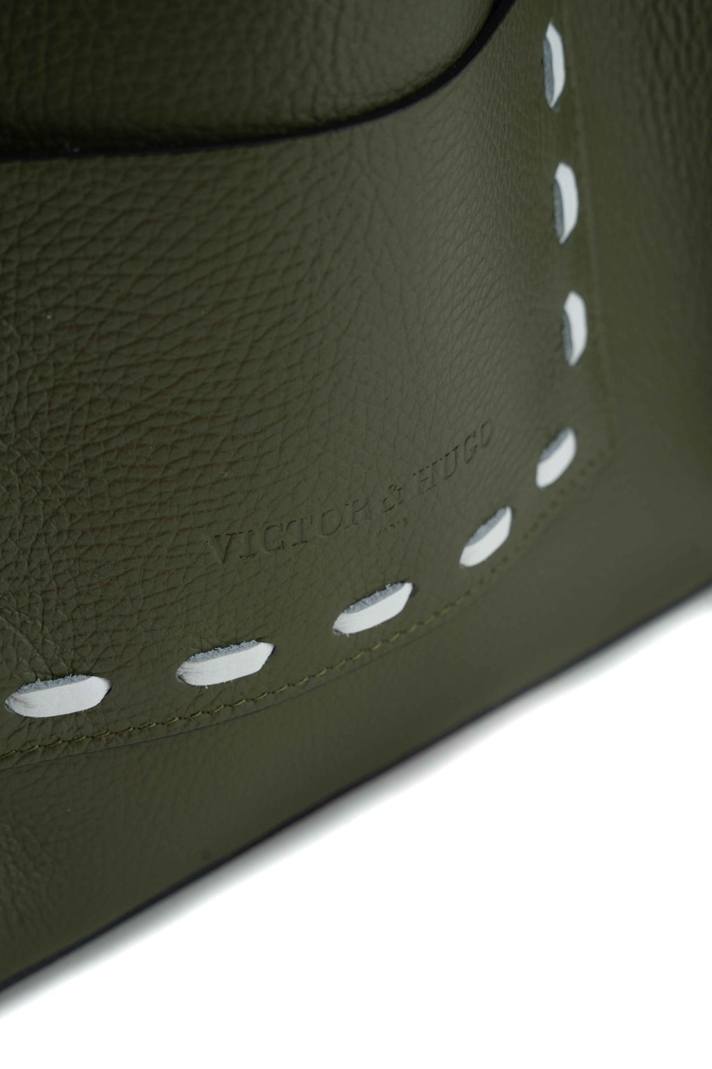 Sac A Bandouliere Claudia - Vert Olive/Blanc