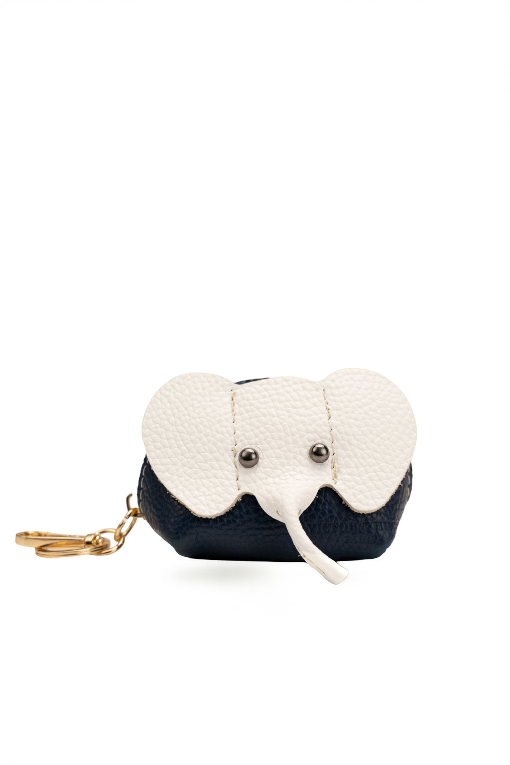 Porte Monnaie Jim - Bleu Marine/Blanc Casse