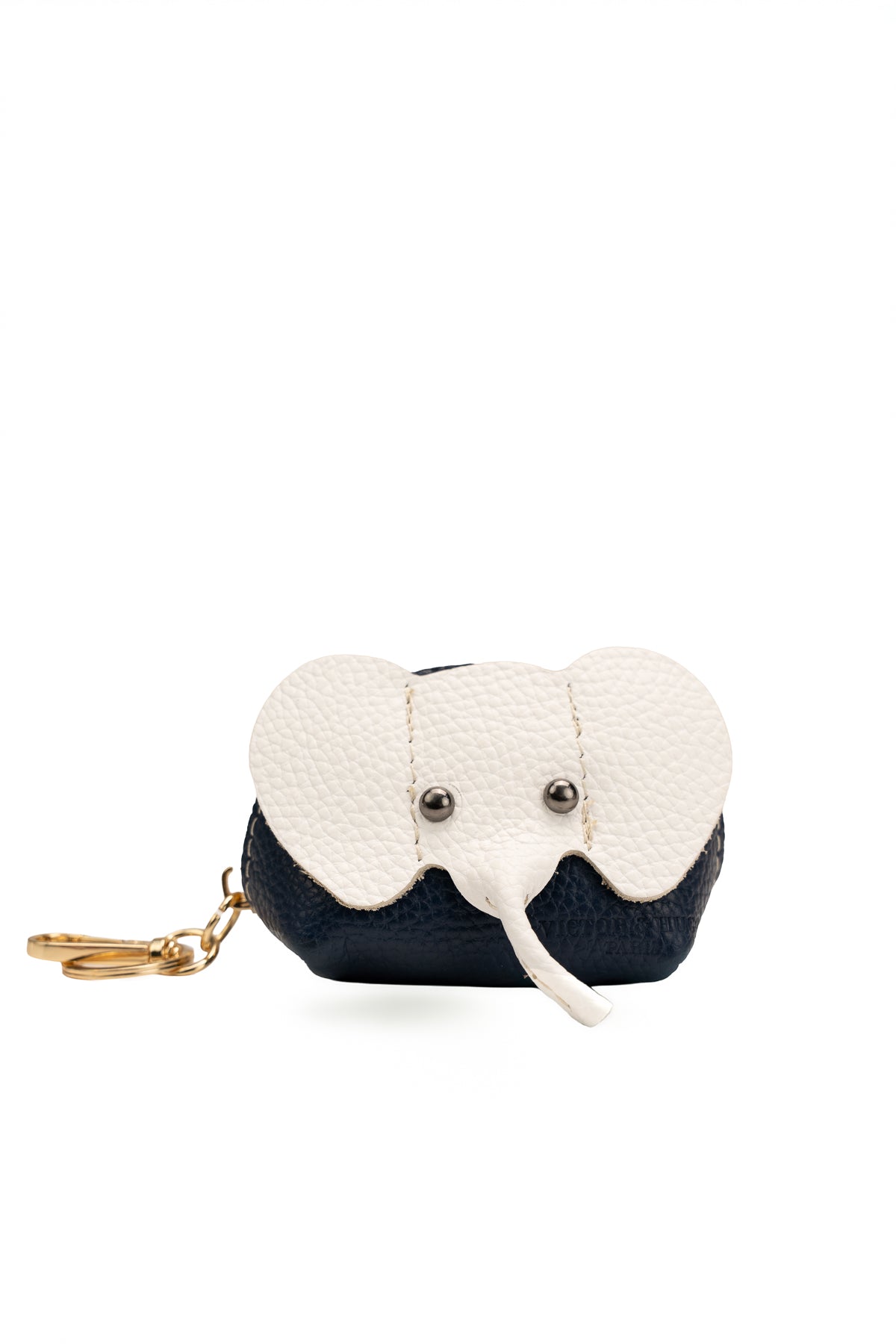 Porte Monnaie Jim - Bleu Marine/Blanc Casse