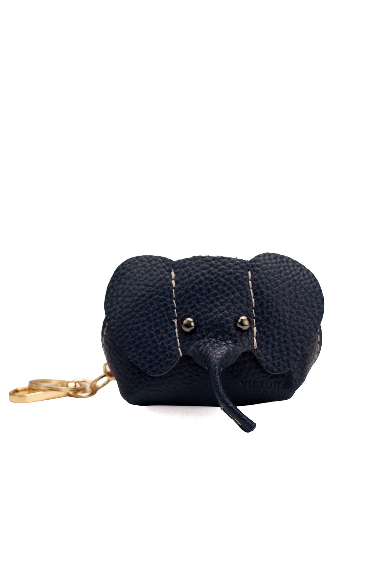 Porte Monnaie Jim - Bleu Marine/Blanc Casse