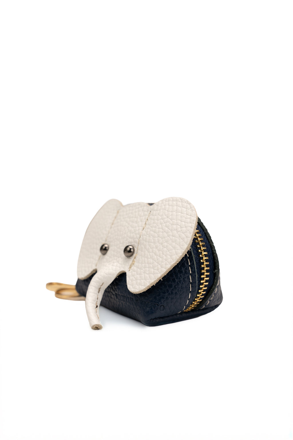 Porte Monnaie Jim - Bleu Marine/Blanc Casse