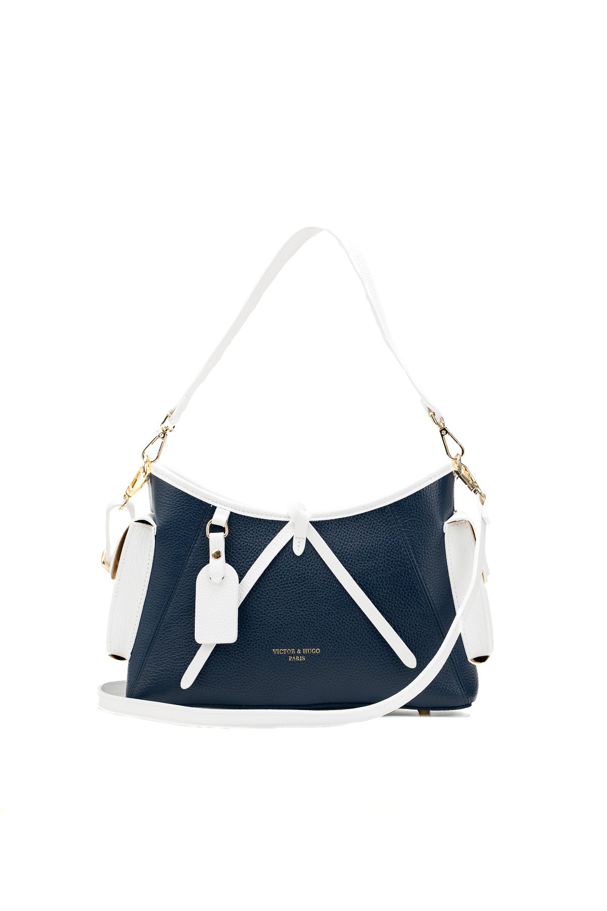 Bolso Bandolera Kate - Azul Marino/Blanco