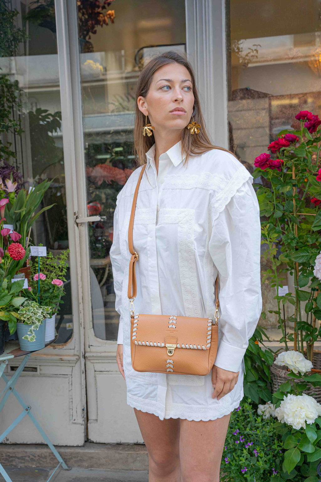 Rima Bolso De Hombro - Camel/Beige