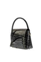 Sac A Bandouliere Sonia Croco - Noir