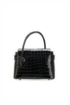 Sac A Bandouliere Sonia Croco - Noir
