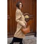 Bolso De Mano Lety - Camel Oscuro