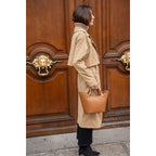Bolso De Mano Lety - Camel Oscuro