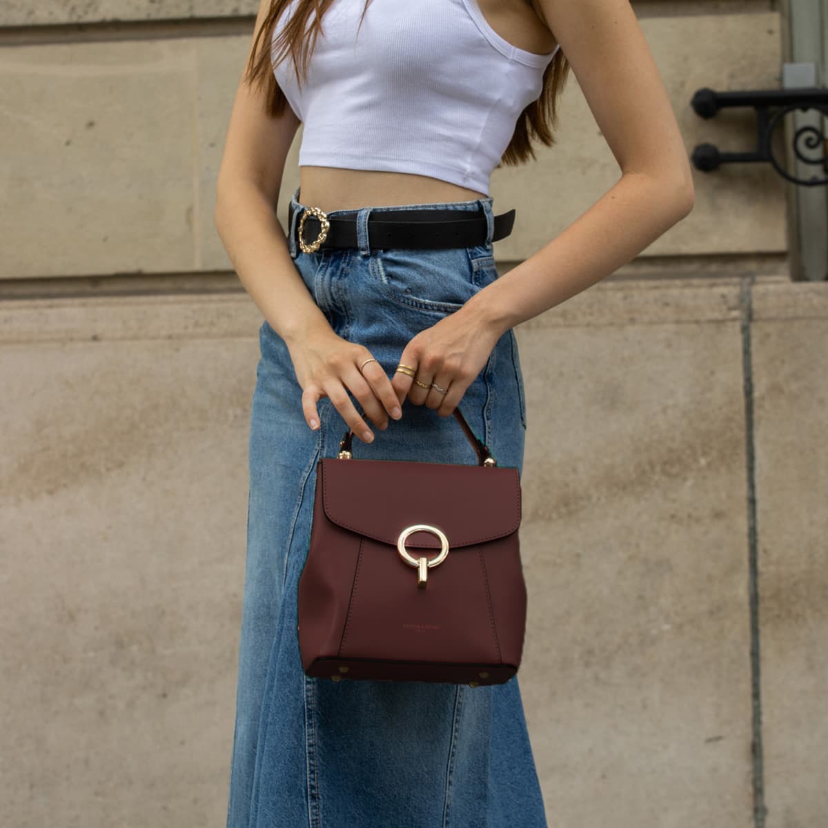 Elena Handbag - Eggplant