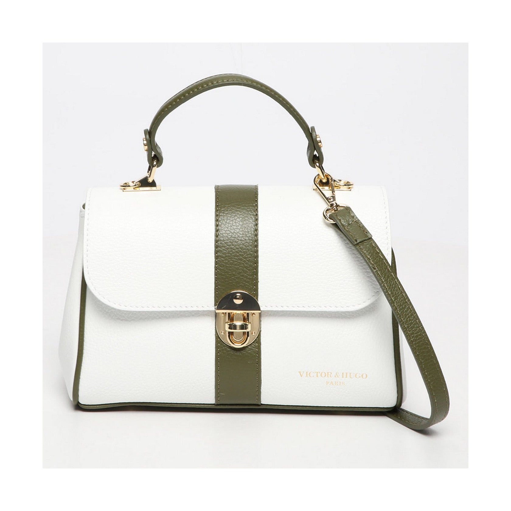 Sac A Bandouliere Giverny - Blanc/ Vert Bouteille