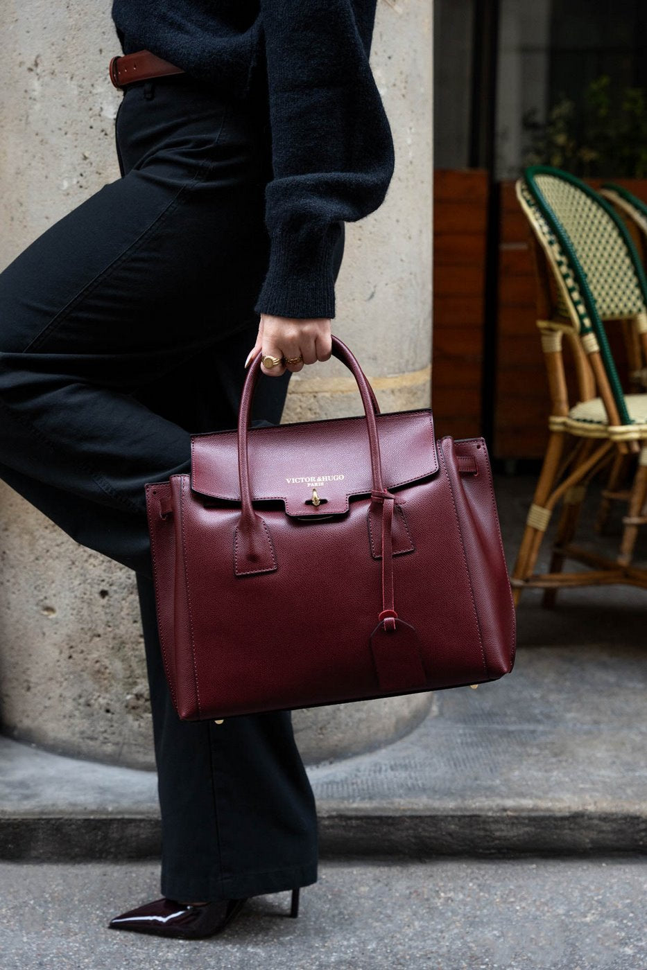 Bolso De Mano Jane - Berenjena