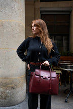 Bolso De Mano Jane - Berenjena
