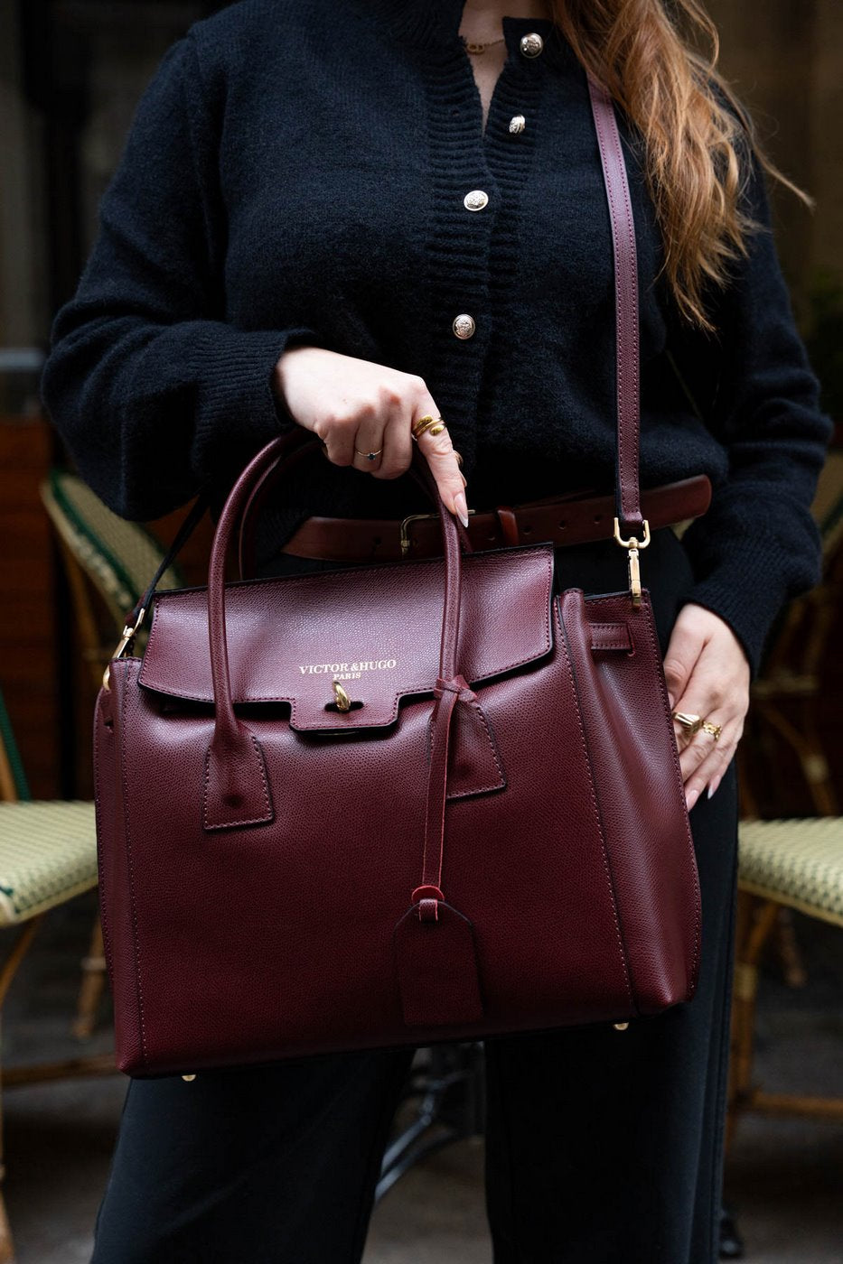 Bolso De Mano Jane - Berenjena