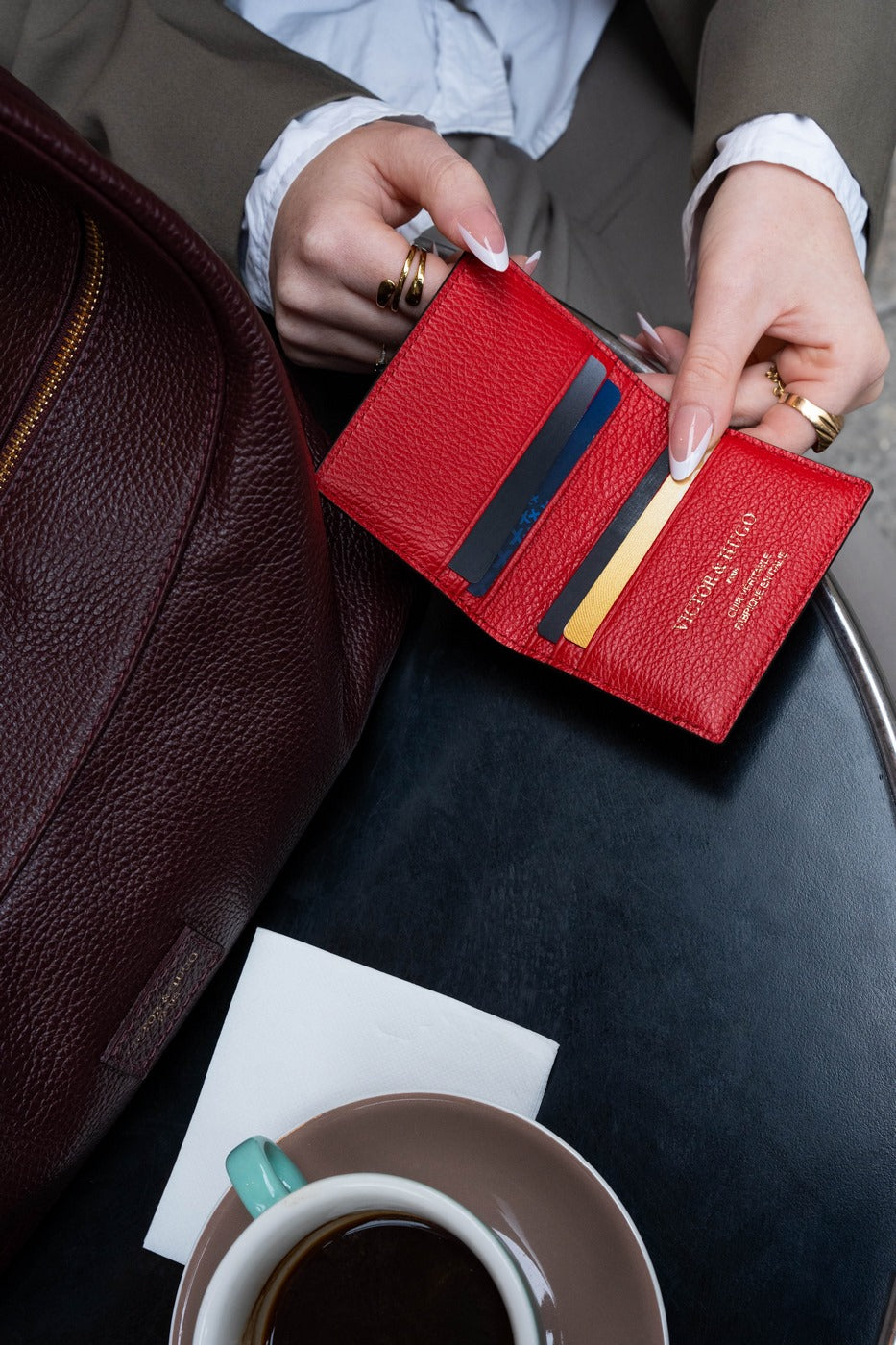 Porte Carte Salma - Rouge