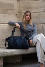 Sac Week End Arin - Bleu Marine/ Noir - Unisexe