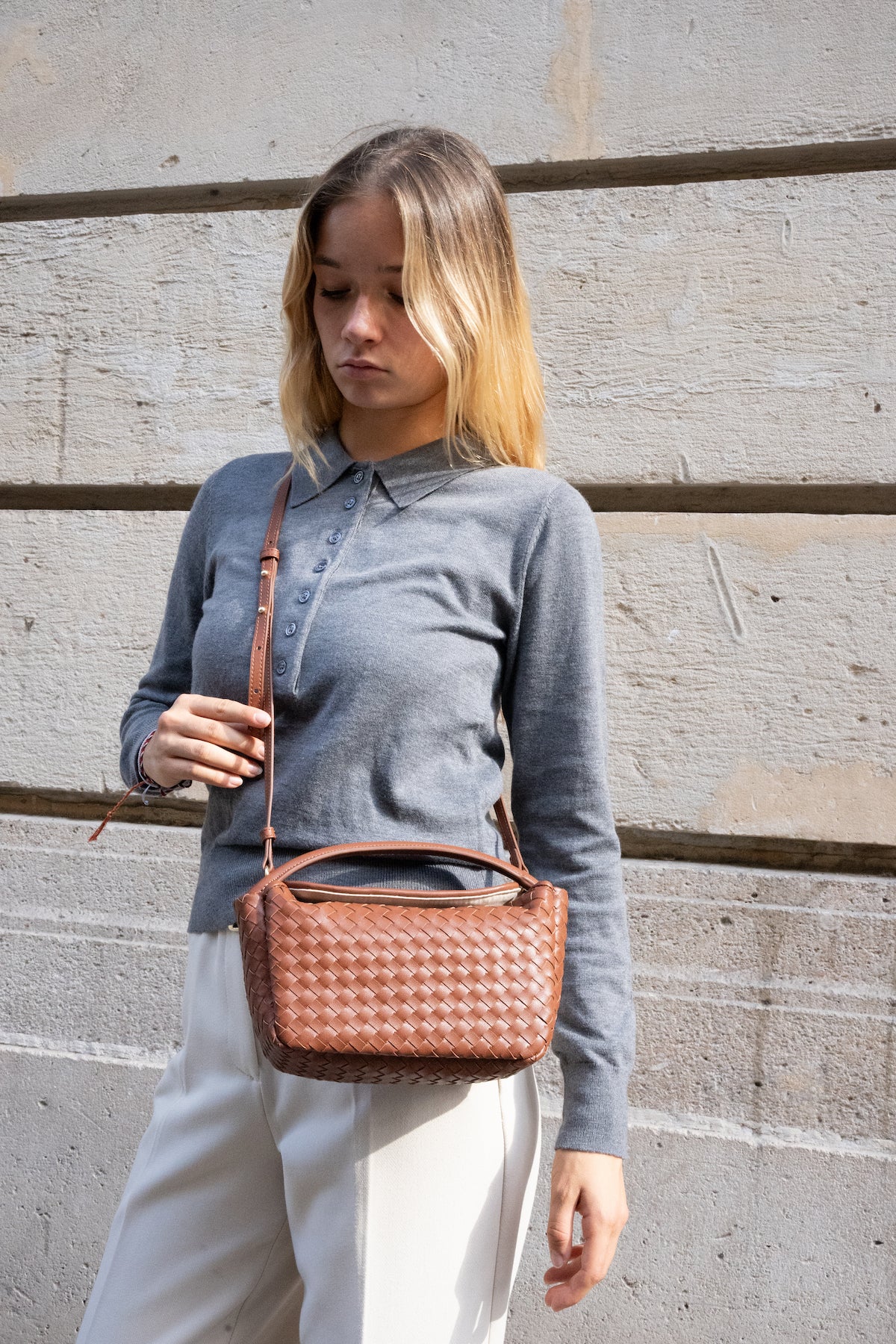 Bolso de hombro Arly - Marrón