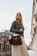 Sac A Bandouliere Yera - Bordeaux / Noir