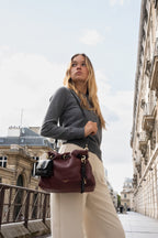 Sac A Bandouliere Yera - Bordeaux / Noir
