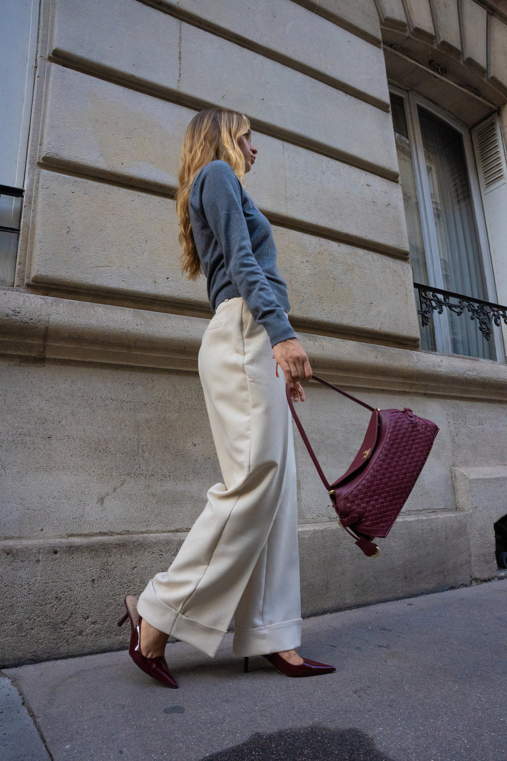 Bolso de hombro Yzel - Burdeos