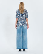 Camisa fluida con estampado de olas Summer_4