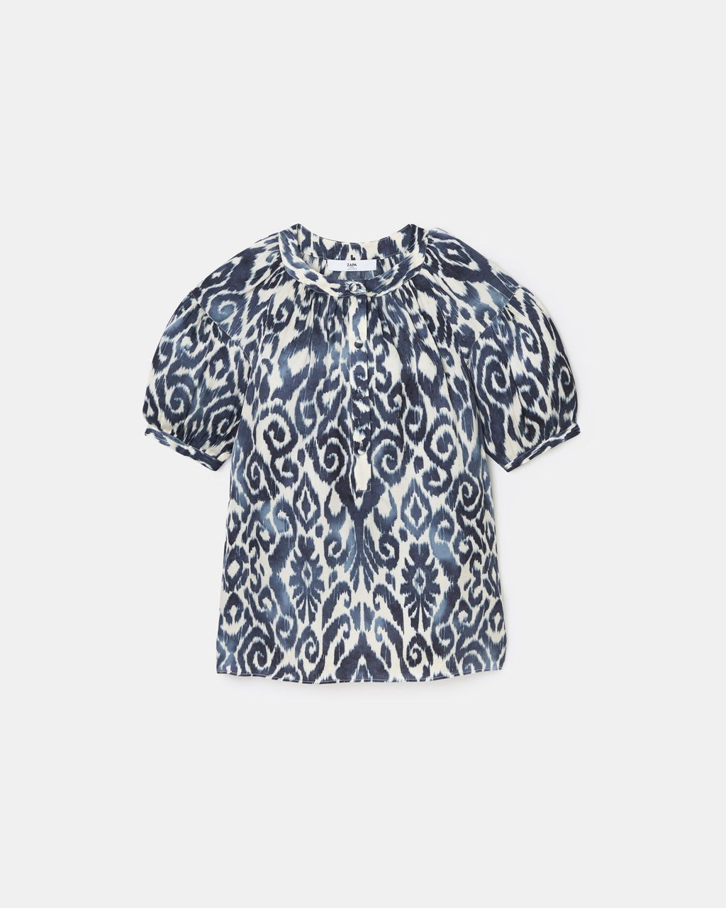 Camisa fluida con estampado de olas Summer_5