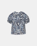 Camisa fluida con estampado de olas Summer_5