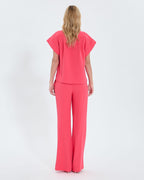 Chemise manches courtes corail_3