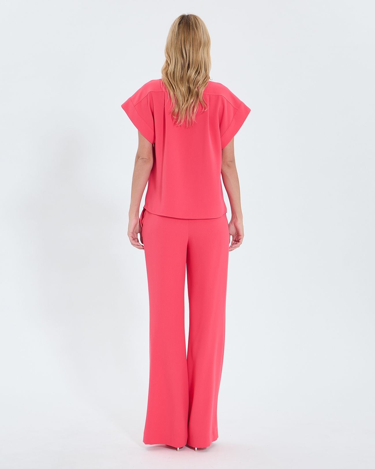 Chemise manches courtes corail_3