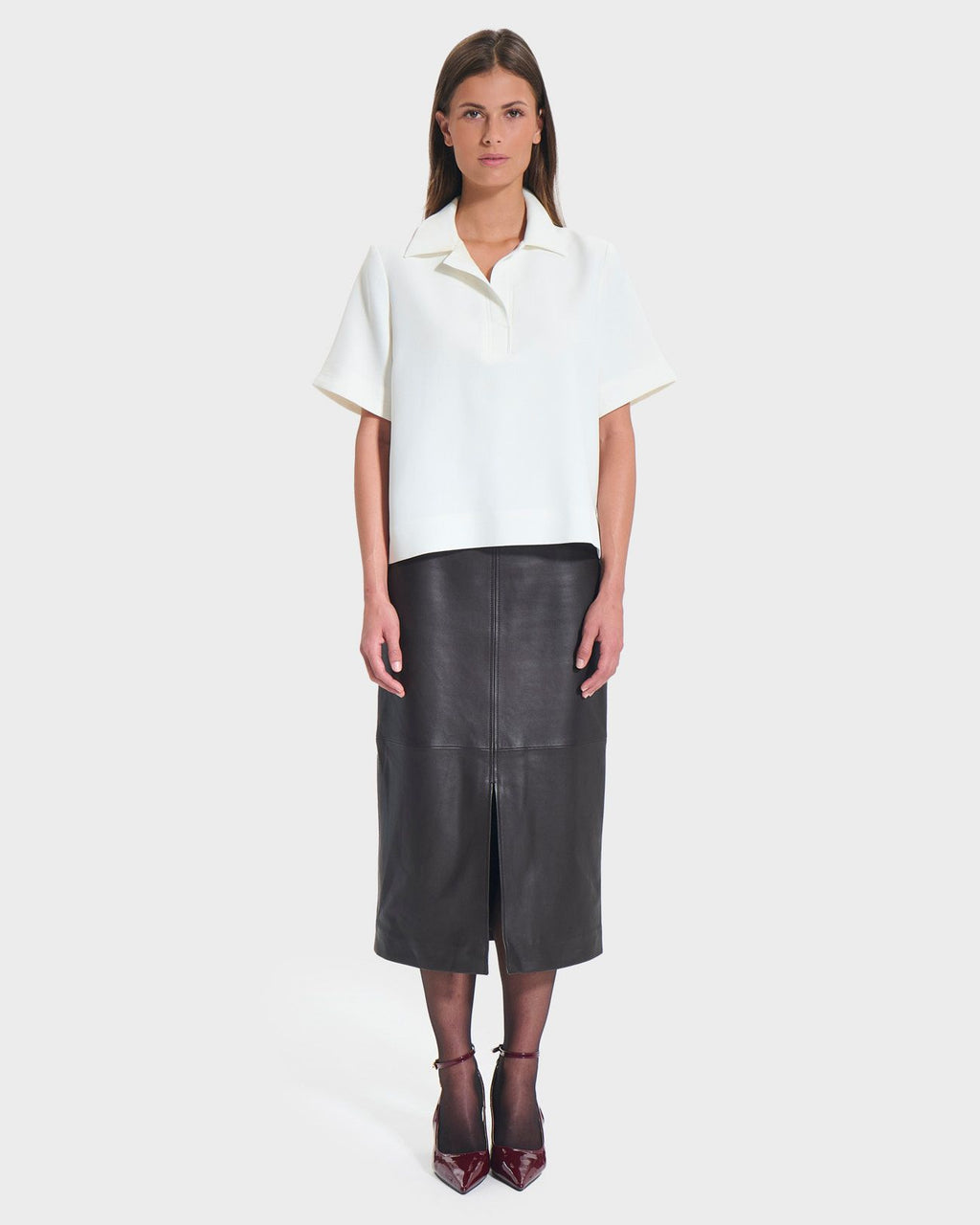 Top chemise fluide écru_4