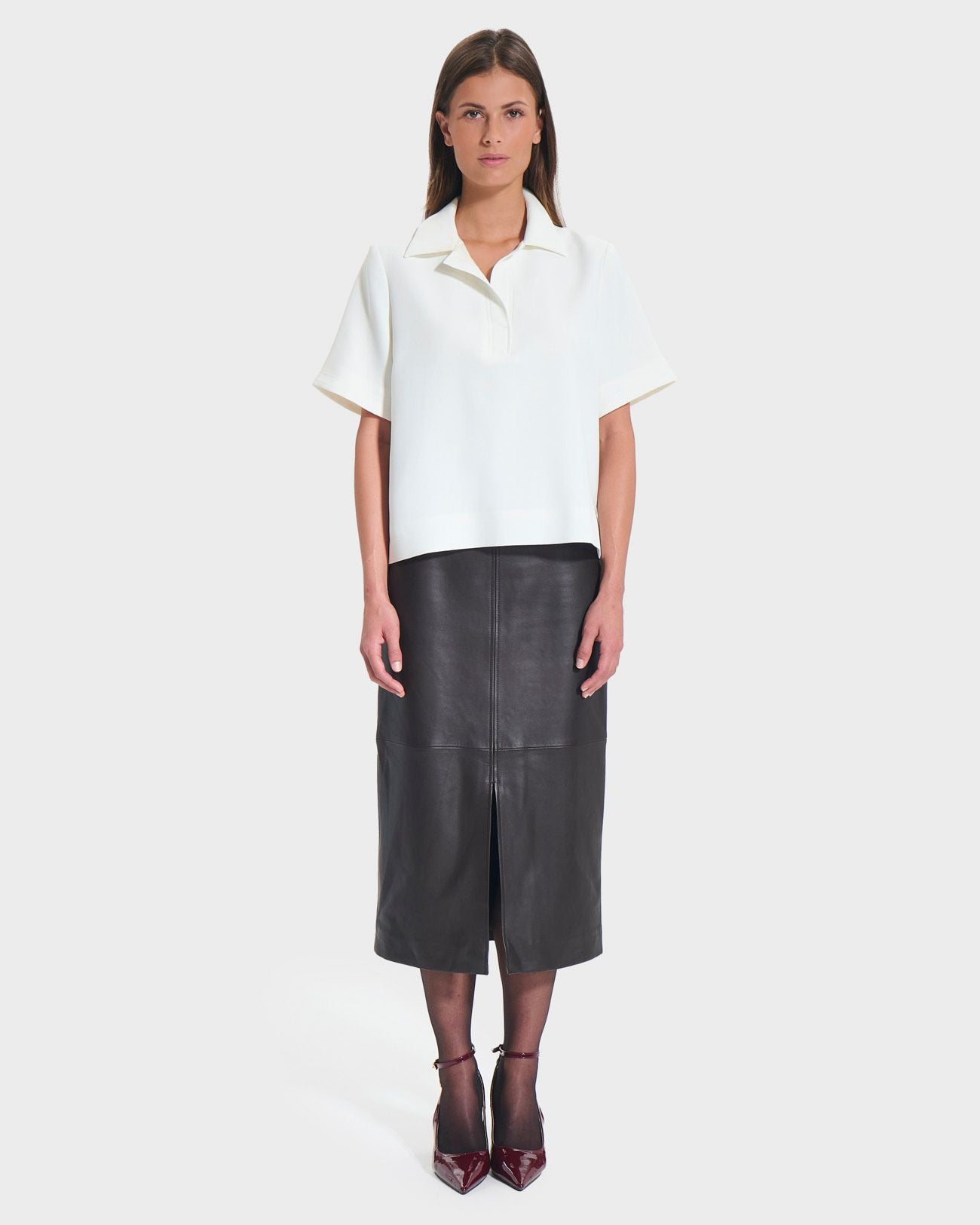 Top chemise fluide écru_4