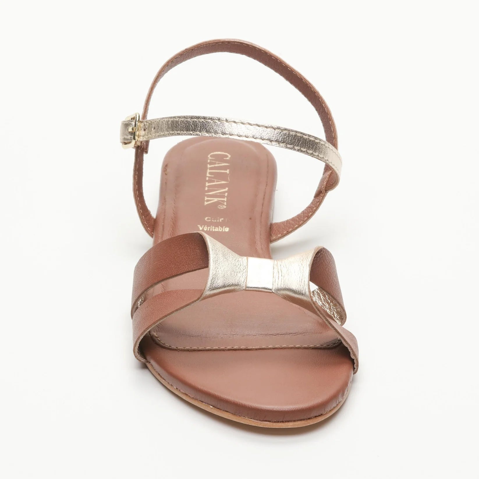 Sandales Tendances Virote - Camel / Gold