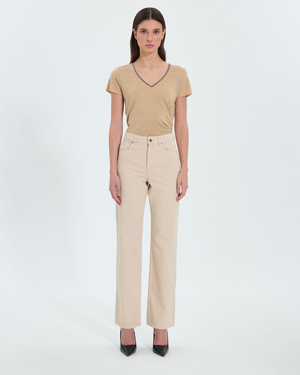 Jeans cropped beige_4