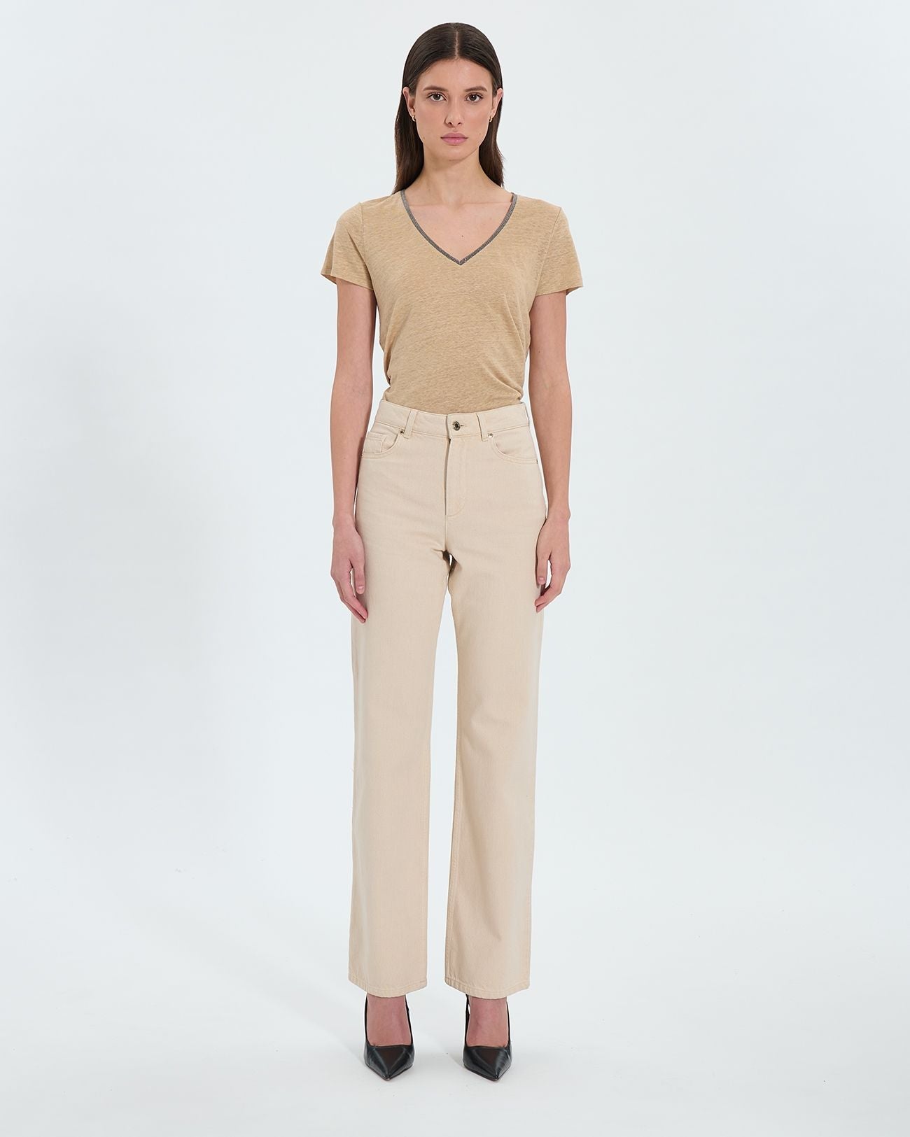 Jeans cropped beige_4
