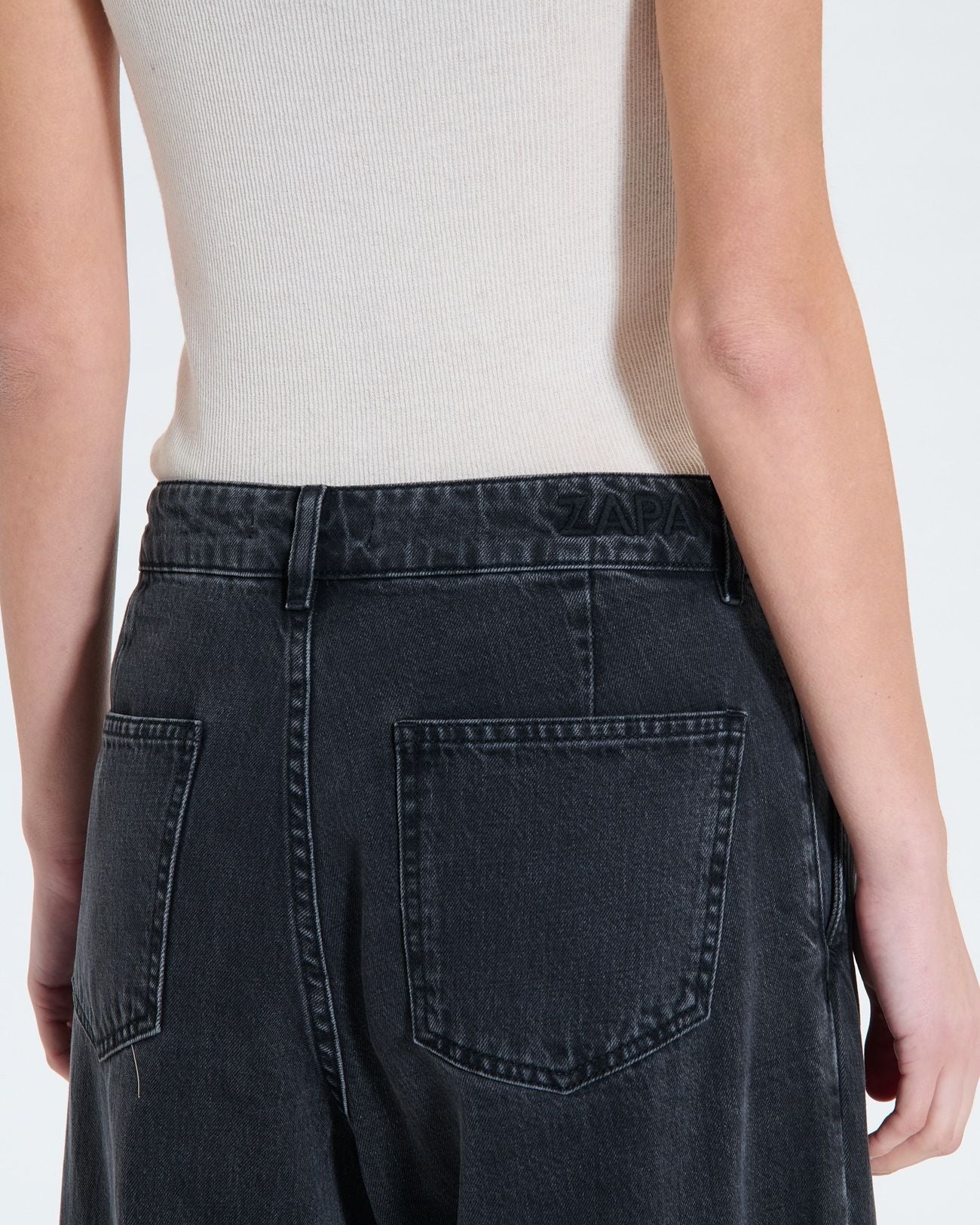Black palazzo jeans_2