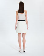 Ecru tweed trapeze skirt_3
