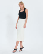 Ecru pencil skirt_1