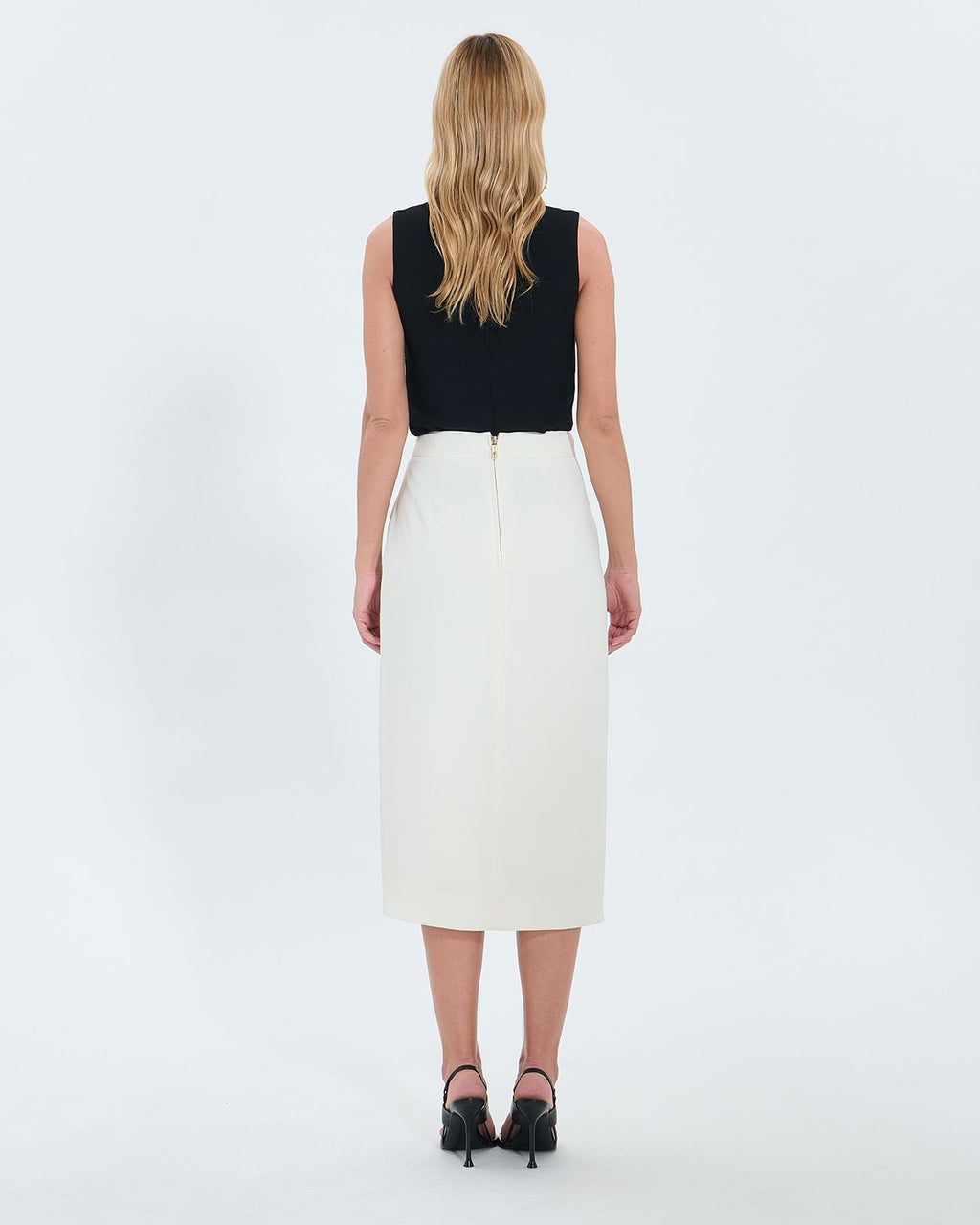 Ecru pencil skirt_3