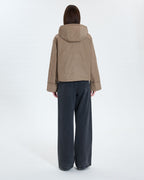 Short khaki nylon coat_3