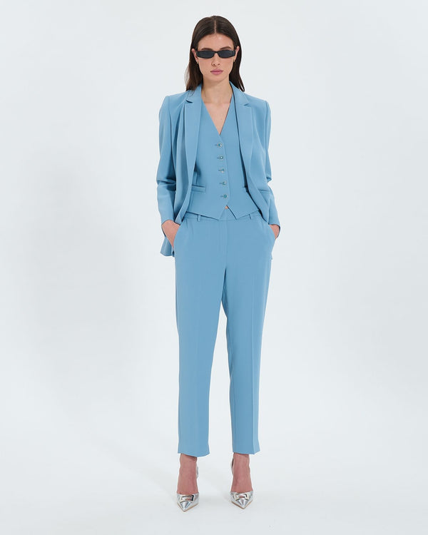 Pantalón ajustado crepe azul_1