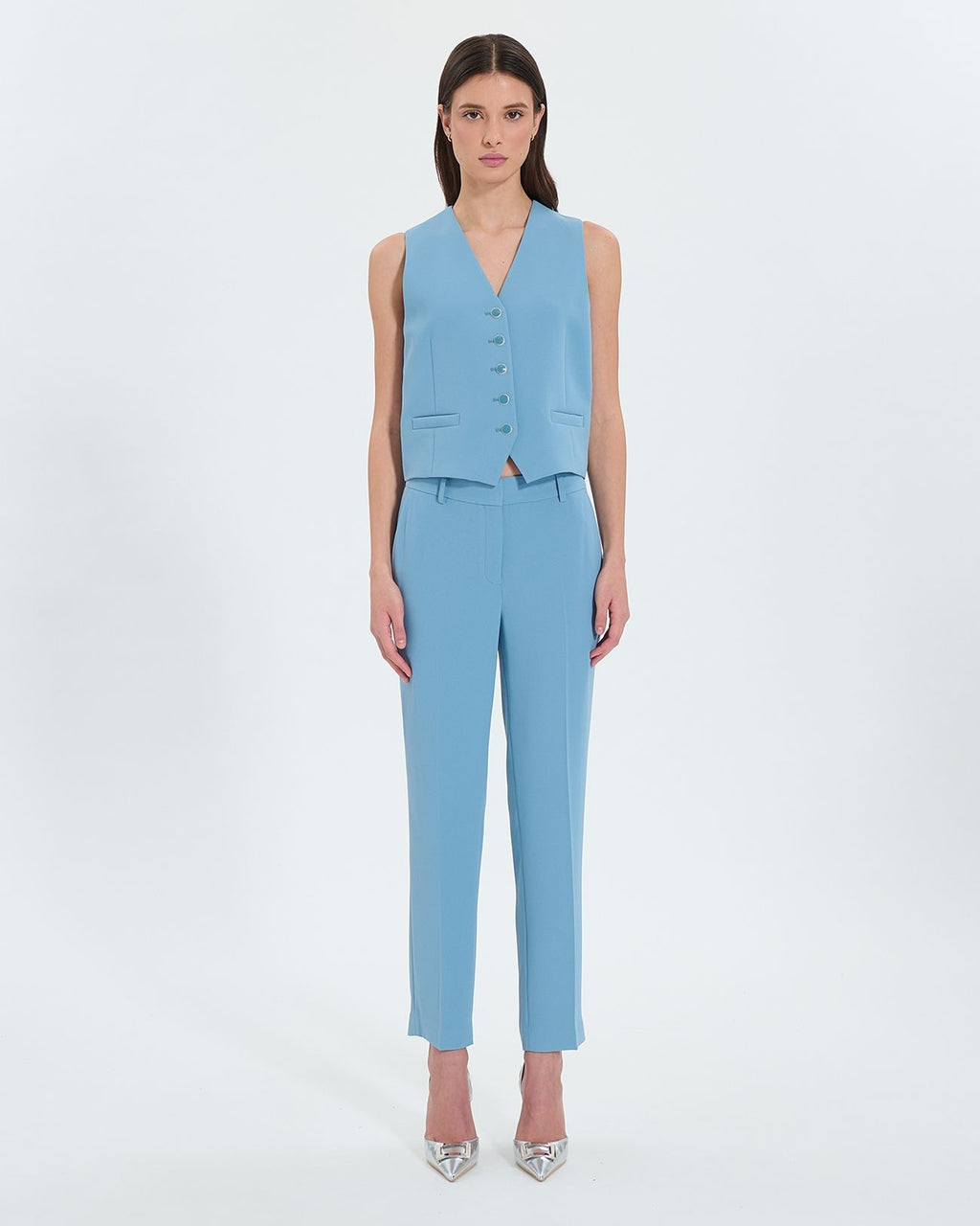 Pantalón ajustado crepe azul_4