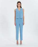 Pantalón ajustado crepe azul_4