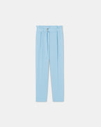 Blue crepe cigarette pants_5